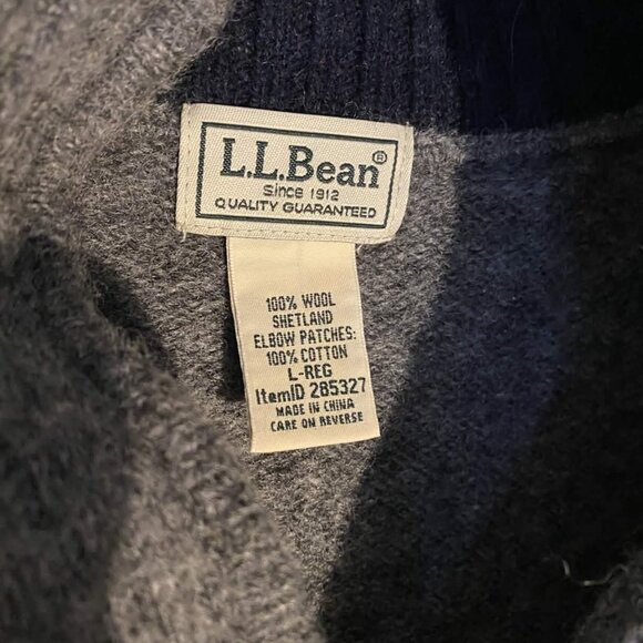 L.L. Bean Wool Quarterzip - Picture 3 of 3